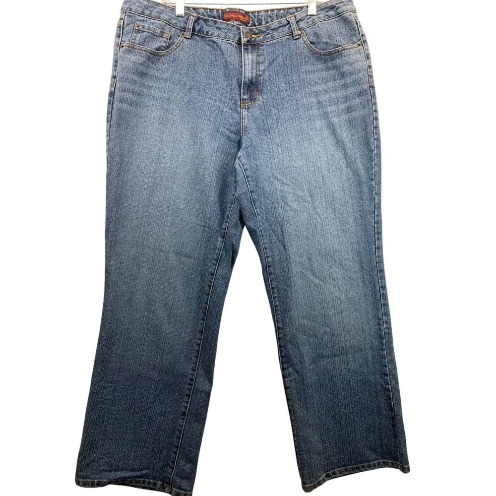 Hillard & Hanson Womens Jeans Sz 20W Plus Vintage Straight Classic High-Rise